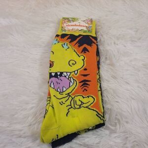 Nickelodeon Rugrats Reptar Unisex Crew Socks- Set of 2- NIP